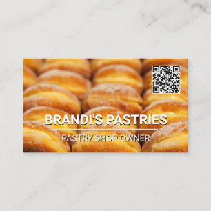 Pastries QR Code Business Card Visitenkarte