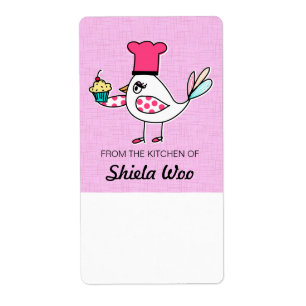 Pastry Koch Bird Kitchen Labels
