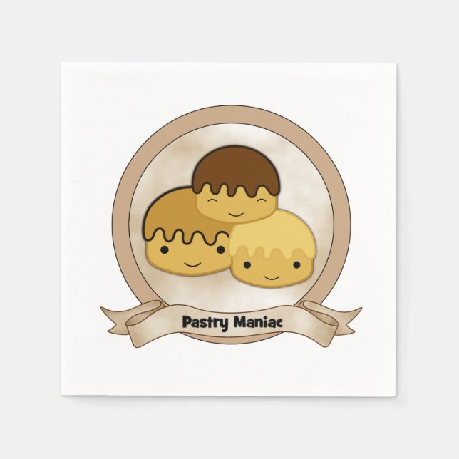 Pastry Maniac Serviette (Vorderseite)