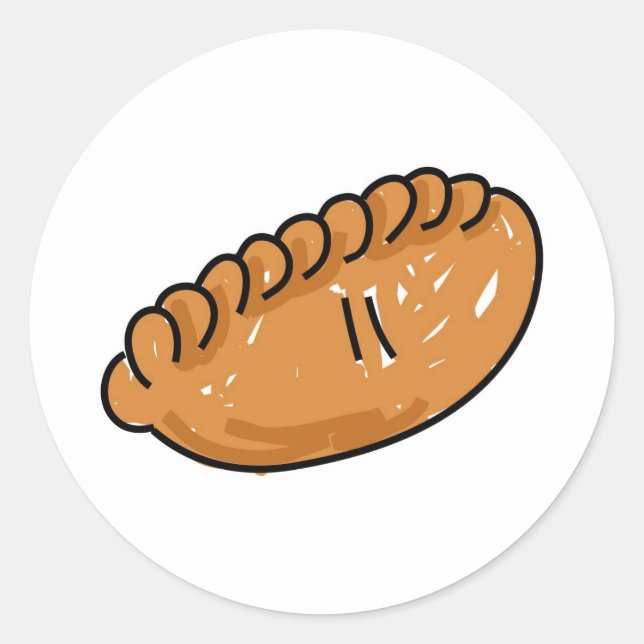 Pasty Runder Aufkleber (Vorderseite)