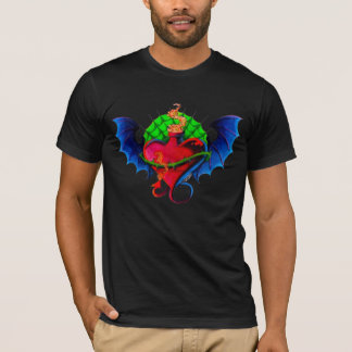 Pasyko-Daizie Dragon Wing Heart T-shirt pour homm