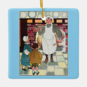 Pat-a-cake, pat-a-cake, Baker's man Keramikornament