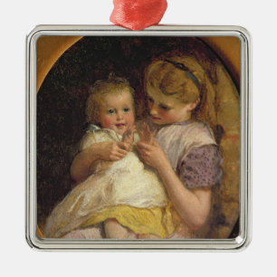 Pat-ein-Kuchen Silbernes Ornament