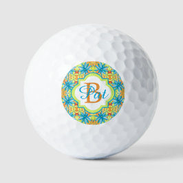 Pat Mosaic Golf Balls Golfball