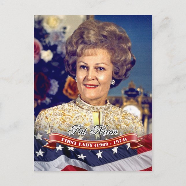 Pat Nixon, First Lady of the U.S. Postkarte (Vorderseite)