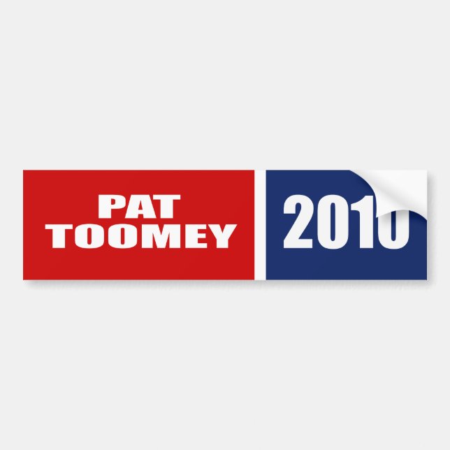 PAT TOOMEY FÜR SENAT AUTOAUFKLEBER (Vorne)