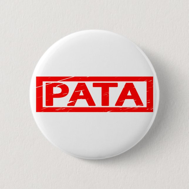 Pata Briefmarke Button (Vorderseite)