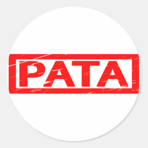 Pata Briefmarke Runder Aufkleber
