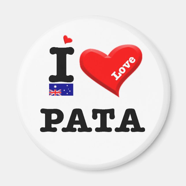PATA - I-Liebe Magnet (Vorne)