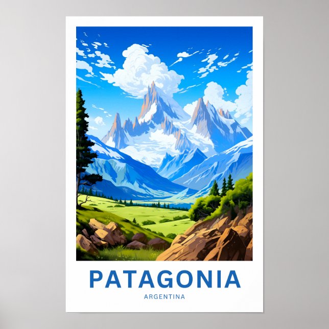 Patagonia Argentina Travel Print Poster (Vorne)
