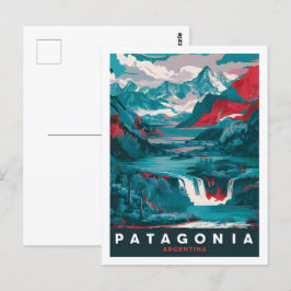 Patagonia Argentinien Berühmter Reiseort Postkarte
