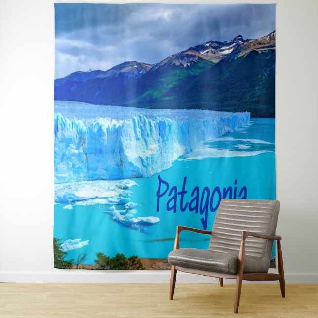 Patagonia South America Glacier and Mountains Wandteppich (Beispiel)