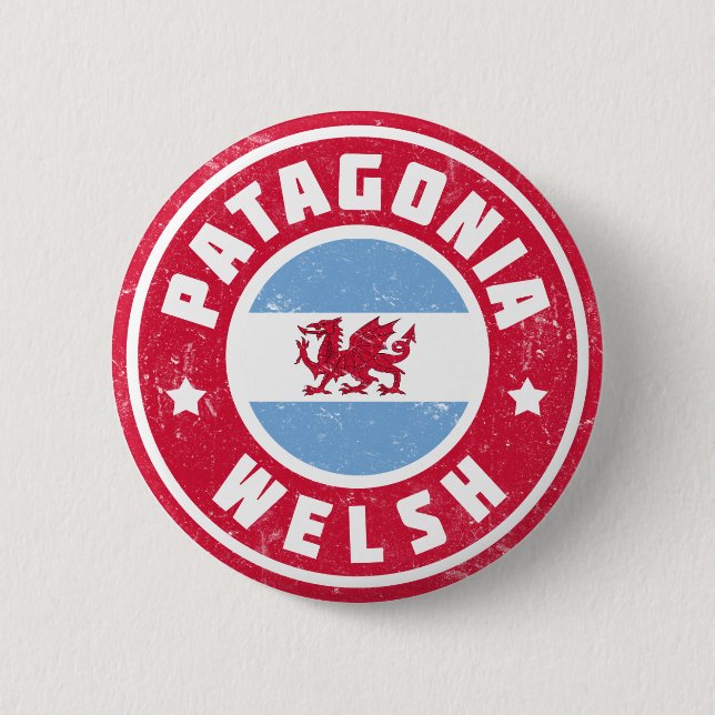 Patagonia-Waliser-Flagge Button (Vorderseite)