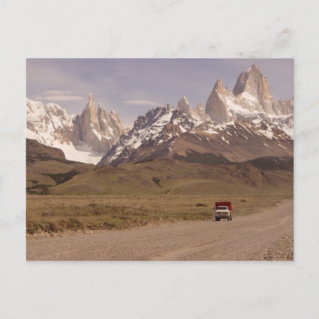 Patagonien, Weg nach El Chaltén Postkarte (Vorderseite)