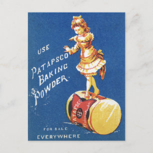 Patapsco Backpulver Vintage-Werbung Postkarte