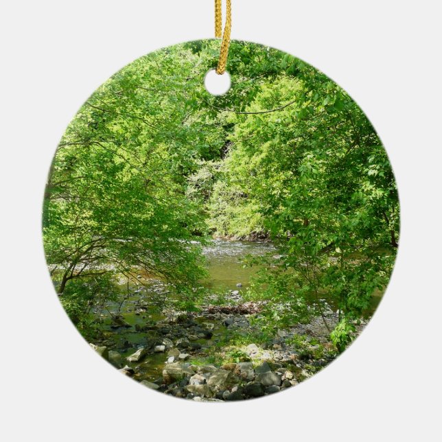 Patapsco River View Maryland Nature Fotografy Keramik Ornament (Vorne)