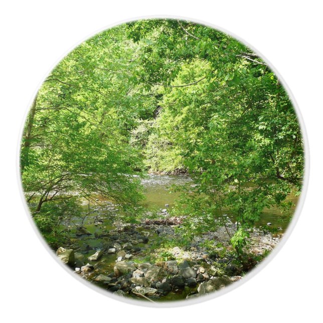 Patapsco River View Maryland Nature Fotografy Keramikknauf (Vorderseite)