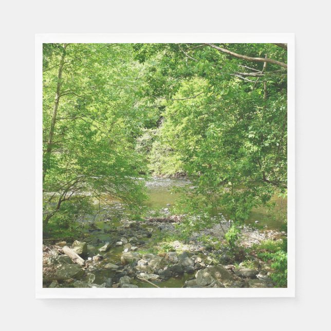 Patapsco River View Maryland Nature Fotografy Serviette (Vorderseite)