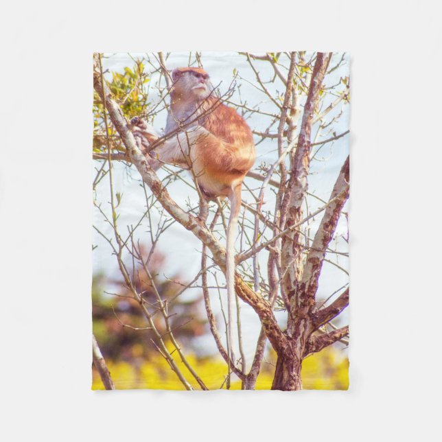 Patas ist Up a Tree Fleecedecke (Vorderseite)