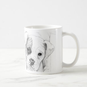 Patch A Boxer Puppy Zeichne Kunst Kaffeetasse