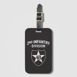 Patch-Abzeichen der zweiten Infanteriedivision Gepäckanhänger