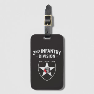 Patch-Abzeichen der zweiten Infanteriedivision Gepäckanhänger