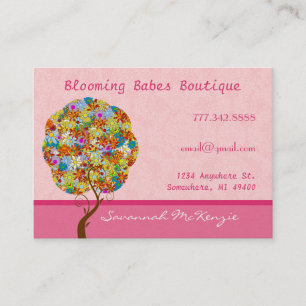 Patch-Arbeitsstruktur auf rosa Visitenkarten Visitenkarte