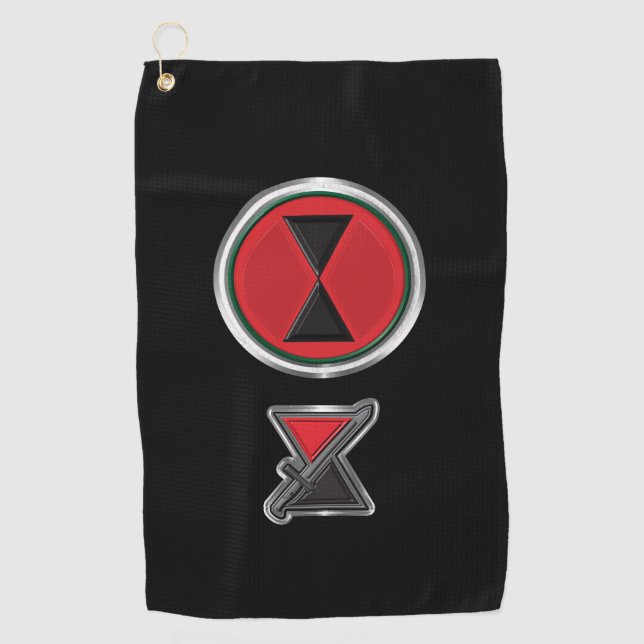 Patch "Bayonet Division" der 7. Infanterieabteilun Golfhandtuch (Vorderseite)