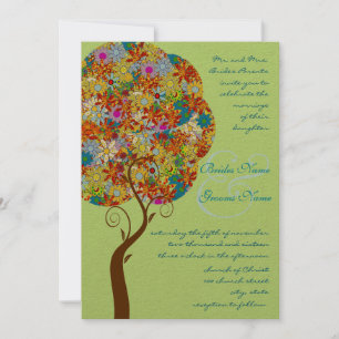 Patch Blume Liebe Tree Einladung Hochzeit