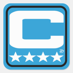 Patch Champion - Autocollant bleu CAR