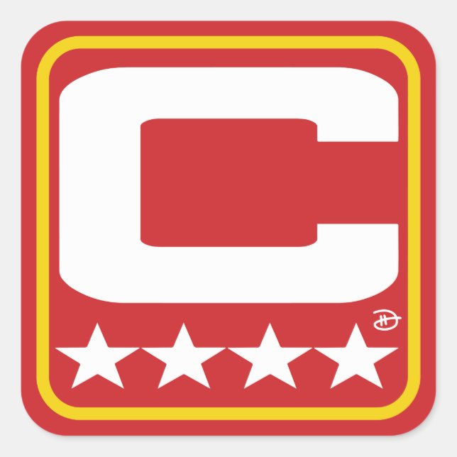 Patch Champion - Autocollant rouge KC (Devant)