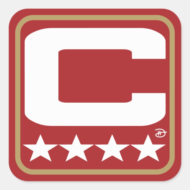 Patch Champion - Sticker rouge SF (Devant)