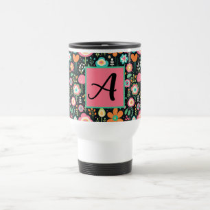Patch de fleur lunaire sur Mug Noir