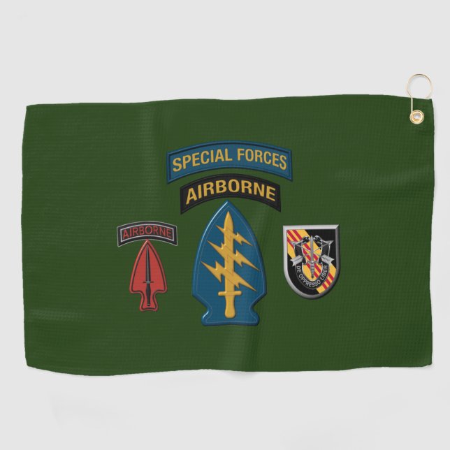 Patch-Design der 5. Special Forces Group (Im Flugz Golfhandtuch (Horizontal)