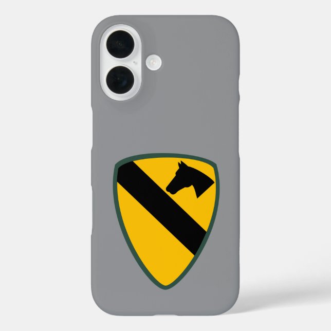 Patch für die Cavalry Division iPhone 16 Hülle (Rückseite)