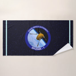 Patch für die Satellitenmission von Idaho Spudnik Badehandtuch