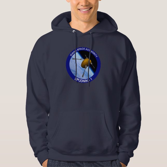 Patch für die Satellitenmission von Idaho Spudnik Hoodie (Vorderseite)