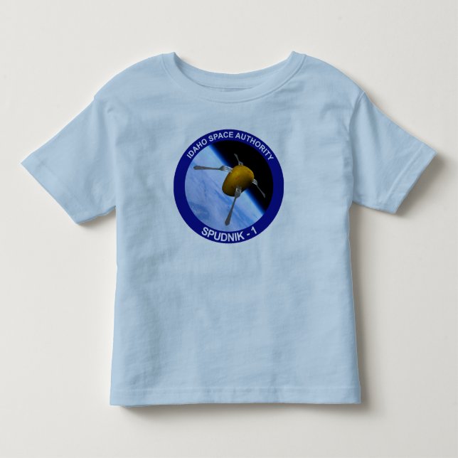 Patch für die Satellitenmission von Idaho Spudnik Kleinkind T-shirt (Vorderseite)
