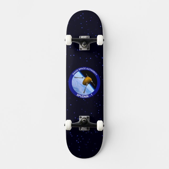 Patch für die Satellitenmission von Idaho Spudnik Skateboard (Vorderseite)