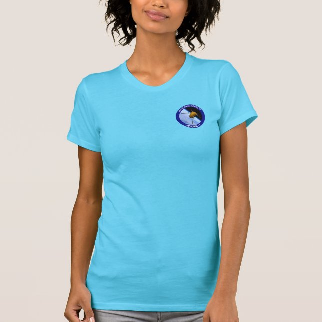 Patch für die Satellitenmission von Idaho Spudnik T-Shirt (Vorderseite)