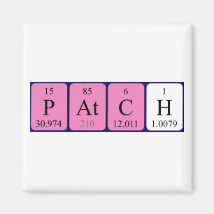 Patch-Periodensystem-Magnet Magnet