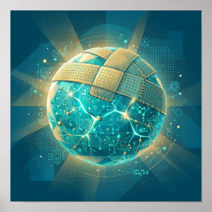 Patch Planet — KI-Sicherheits-Patch-Kunstposter Poster