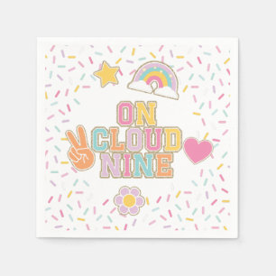 Patch Preppy on Cloud Nine 9. Geburtstag Serviette