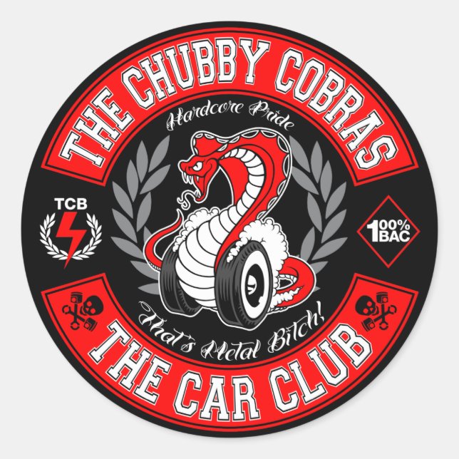 Patch Red 3" Runder Aufkleber (Vorderseite)