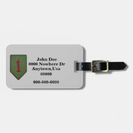 Patch-Tag für die erste Infanterieabteilung Gepäckanhänger