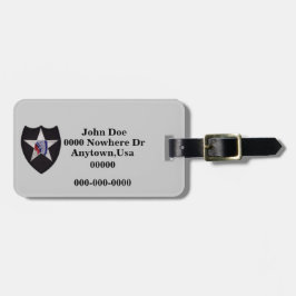 Patch-Tag für die zweite Infanterieabteilung Gepäckanhänger