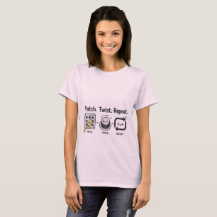 Patch. Twist. Repeat. – Kawaii Modular Synth T-Shirt