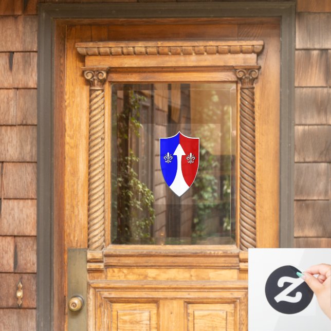 Patchklammer für die 72. Runde Fensteraufkleber (Haustür)