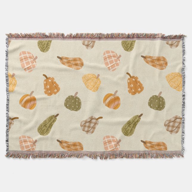 Patchkolonie für Autumn Pumpkin - Rustic Fall Co Decke (Vorderseite)