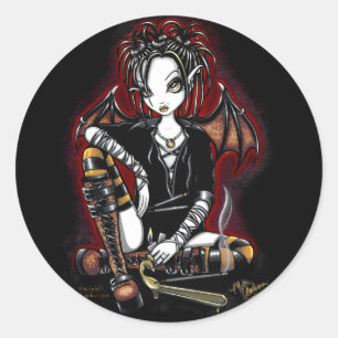 Patchouli Dark Fairy Fantasy Stickers